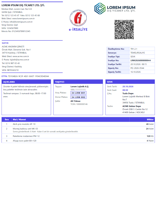 I04 · e-Despatch Logistics